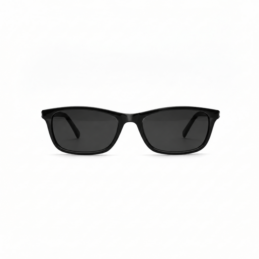 Gafas negras, vista frontal